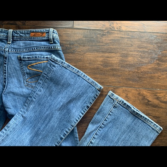 seven7 jeans SZ 25 bootcut medium wash jeans - Picture 5 of 6